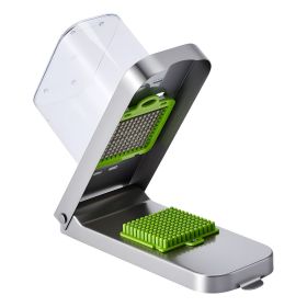 VEVOR Vegetable Chopper, Food Veggie Cutter with 3 Stainless Steel Blades, Onion Slicer with Container