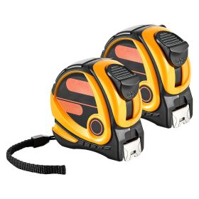 VEVOR 2 Packs Tape Measure 25 ft Length, Measuring Tape with Retractable