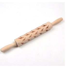 Rolling Pin Christmas Embossing (Option: Dinosaur 45cm)