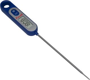 Escali AH1 Stainless Steel Oven Safe Meat Thermometer; Extra Large 2.5-inches Dial; Temperature Labeled for Beef; Poultry; Pork; and Veal Silver (Color: Digital Blue)